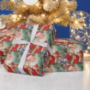 Search for vintage reindeer wrapping paper Merry christmas