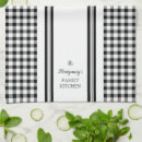 Search for monogram kitchen towels Buffalo plaid