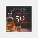 Search for bourbon napkins 50th birthday