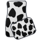 Search for cow print car floor mats Black