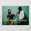 Search for gold foil thank you cards One photo