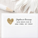 Search for glitter return address labels Elegant