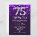 Search for silver 75th birthday invitations Elegant