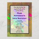 Search for neon paint splatter invitations Grunge