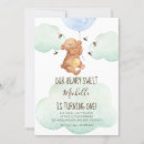 Search for beary 1st birthday invitations Watercolor
