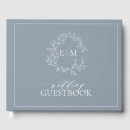 Search for dusty blue guest books Elegant