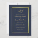 Search for blue and gold wedding invitations Minimalist