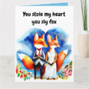 Search for fox valentines day cards Animal