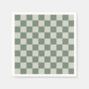 Search for checkerboard napkins Green