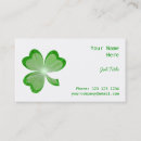 Search for shamrock business cards Green