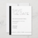 Search for black tie save the dates Typography