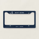 Search for nautical license plate frames Boating