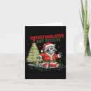 Search for raccoon christmas cards Santa