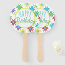 Search for happy birthday hand fans Floral