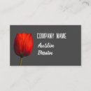 Search for tulips business cards Nature
