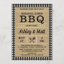 Search for bbq rehearsal dinner invitations Plaid