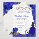Search for royal blue masquerade party invitations Mis quince anos