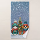 Search for cat christmas bath towels Winter