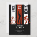 Search for rock and roll birthday invitations Born two rock