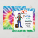Search for tie dye birthday invitations Retro