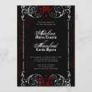 Search for gothic red and black wedding invitations Victorian
