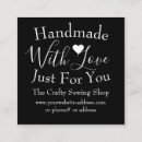 Search for handmade with love business cards Cute