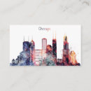Search for city skyline business cards Watercolor