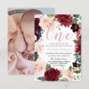 Search for floral 1st birthday invitations Party