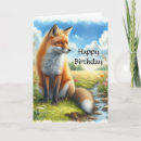 Search for fox birthday cards Nature