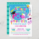 Search for girl graduation invitations Pool party