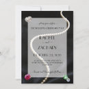 Search for diamonds and pearls wedding invitations Elegant