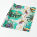 Search for mardi gras wrapping paper Green