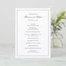 Search for border wedding programs Elegant