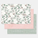 Search for vintage floral wrapping paper Green