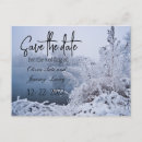 Search for winter wonderland save the date postcards Snow
