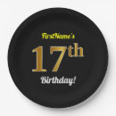 Search for 17th birthday plates 17 years old