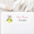 Search for lemon return address labels Lemon baby shower