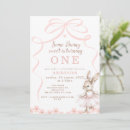 Search for whimsical birthday invitations Pink bow