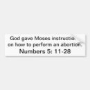 Search for god bumper stickers Abortion