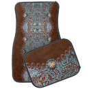 Search for western car floor mats Tooled leather
