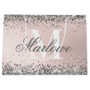 Search for silver glitter gift bags Blush pink