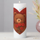 Search for teddy bear candles Valentine
