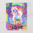 Search for love postcards Rainbow