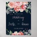Search for navy and blush wedding signs Modern