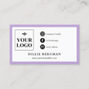 Search for black and purple business cards Simple