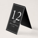 Search for wedding table cards Black
