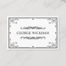 Search for victorian business cards Elegant