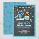Search for kids music birthday invitations Blue