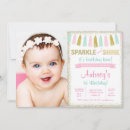 Search for sparkle and shine invitations Girl
