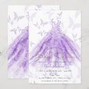 Search for purple butterfly bridal shower invitations Pink